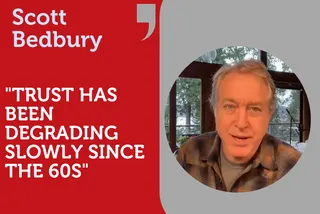 "Trust has been degrading slowly since the 60s" - Scott Bedbury, In Conversation With MD, Nick Gold
