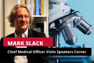 Chief Medical Officer Mark Slack's Hybrid Visit to Speakers Corner