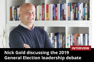Nick Gold discussing the 2019 General Election leadership debates